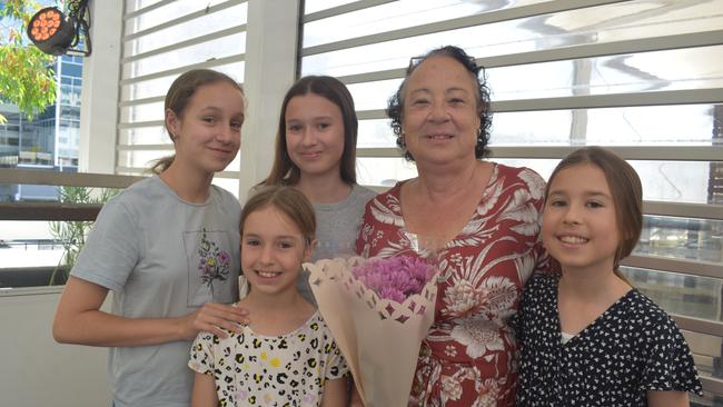 Savannah Riordan, Scarlet Riordan, Piper O'Bryan, Grace O'Bryan and Maria Buzinkic at Madagascar A Musical Adventure Jr. presented by Fusion Arts Inc and Ipswich Civic Centre. Photo: Georgie Walker