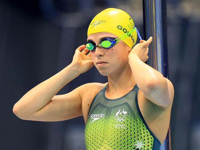 Maddy Gough in action in the heats of the Women's 1500 Freestyle at the Tokyo Aquatics Centre during the Tokyo 2020 Olympics. Pics Adam Head