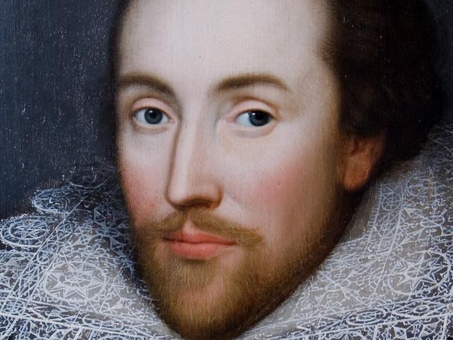 Suspected portrait of 16th Century playwright William Shakespeare, evidently painted during his life, that appears younger and more animated than that created after his death in 1616.