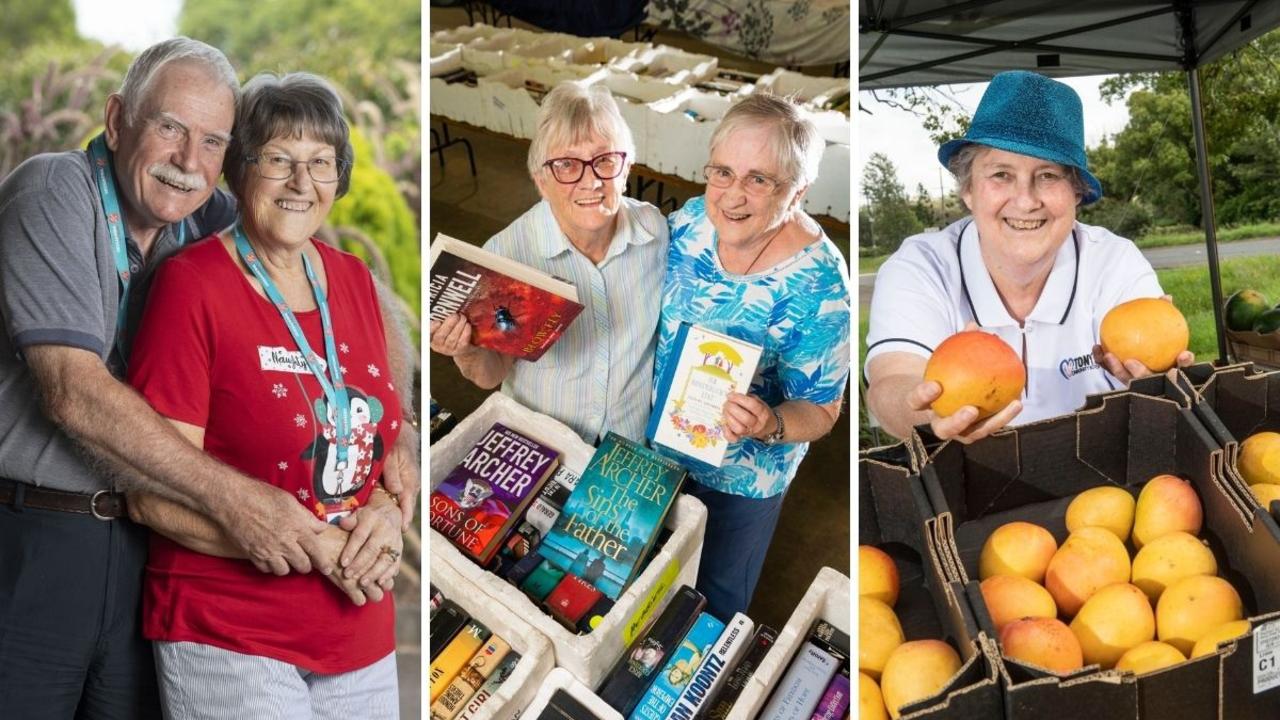 Residents are encouraged to get out and volunteer in the community. Just like (from left) David and Joan Melandri with the Salvation Army, Liela Ford OAM and Marion Dent from Lifeline, and Tony's Community Kitchen's Alison Hunter.