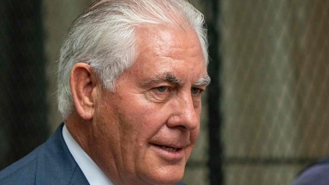 Rex Tillerson said if he didn’t resist Donald Trump, Americans would die. Picture: AFP)