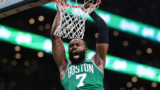 Jaylen Brown #7 of the Boston Celtics. Photo by Maddie Meyer/Getty Images.