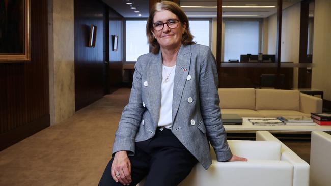 RBA Governor Michele Bullock at the RBA offices in Martin Place. Picture: John Feder