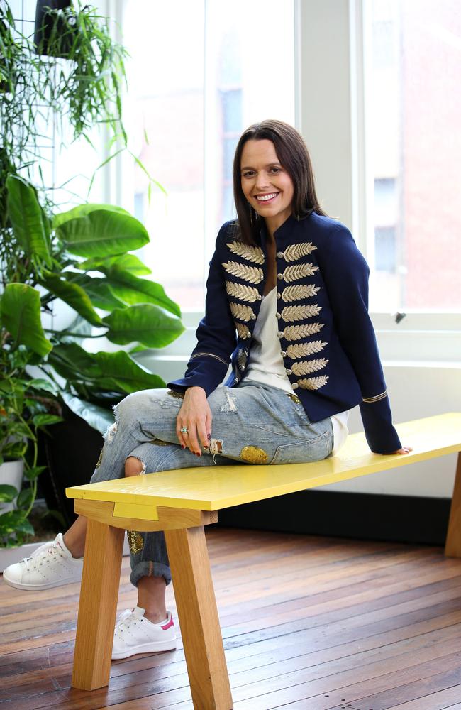 Mia Freedman at the Mamamia offices in Surry Hills. Picture: John Fotiadis