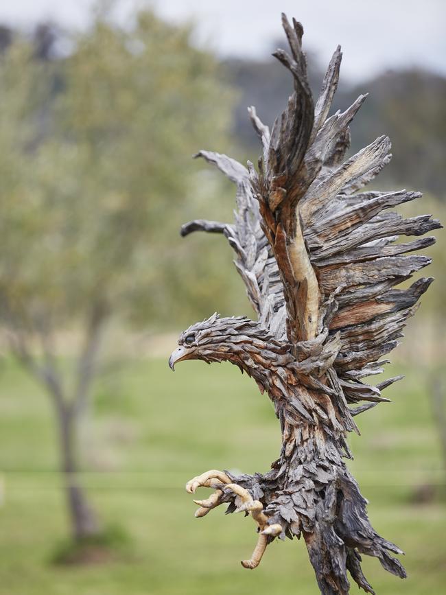 Sculpture at Rosby Wines. Photo: WISH/Nick Cubbin