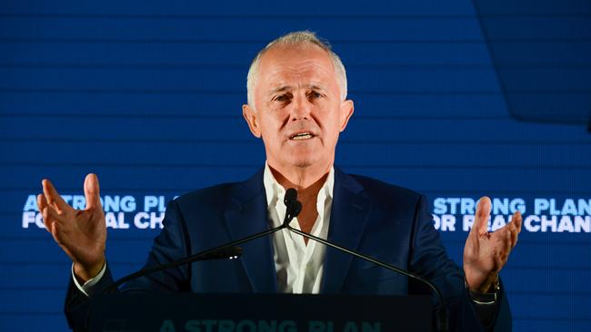 Prime Minister Malcolm Turnbull at the South Australian Liberal Party’s election campaign launch on the weekend.