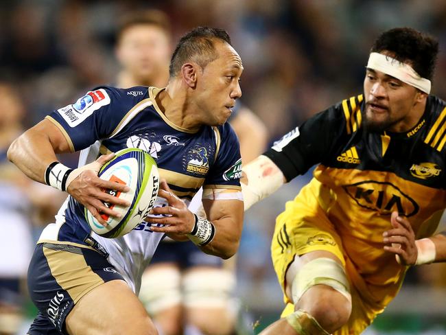 Christian Lealiifano was playing his first game in a year against the Hurricanes. Picture: Getty Images