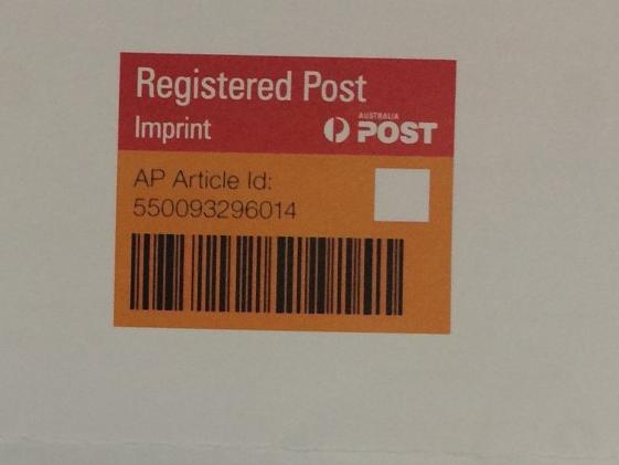 NBN sending notices via registered mail