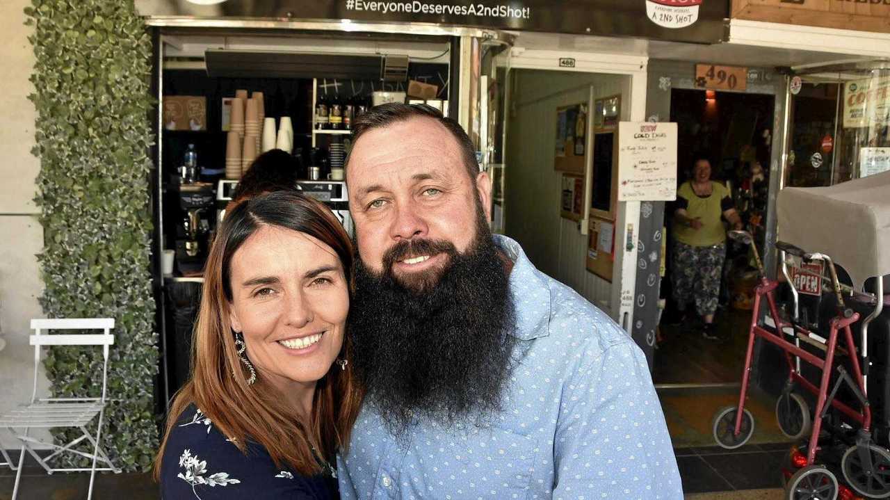 GAME CHANGER: Tiff and Nat Spary outside new social enterprise Second Shot Espresso, which opened in 2018. Picture: Bev Lacey