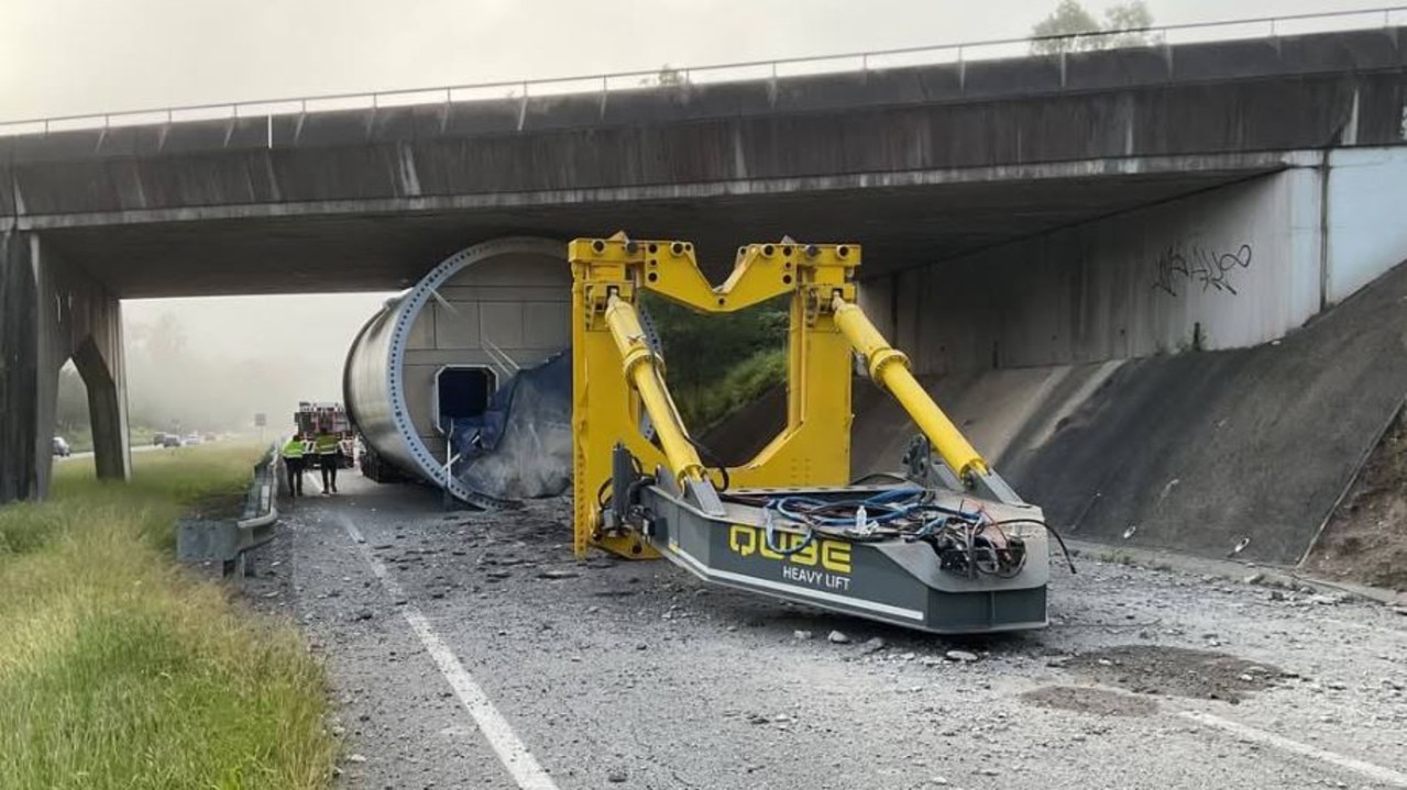 The overpass is predicted to open later this week, at least partially. Picture: Facebook/TransportAccidentReport-Australia Wide