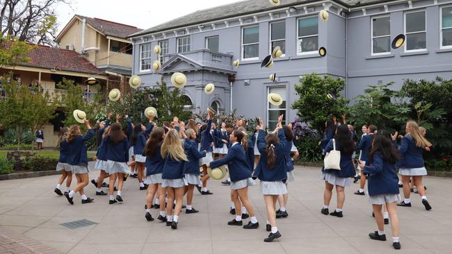 Celebrating at Shelford Girls’ Grammar. Shelford’s median ATAR was 92.40