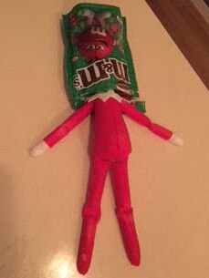 Elf on the Shelf suffering from a sugar crash. Picture: Supplied