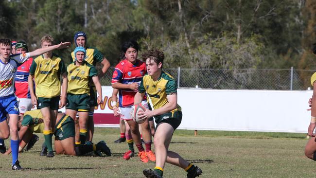 Action galleries of the junior rugby union grand finals, match played at Surfers Paradise Home Ground. Surfers Paradise Dolphins Vs Bond Uni under 18s division. Picture Mike BatterhamAction galleries of the junior rugby union grand finals, match played at Surfers Paradise Home Ground. Surfers Paradise Dolphins Vs Bond pirates under 18s division. Picture Mike Batterham