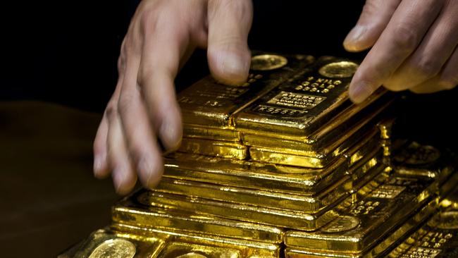 Some gold bulls see the price of bullion breaking the record high set in 2011, when it briefly topped $US1900 an ounce Picture: AP