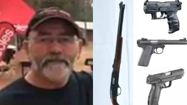 Dale McCleary was found with an arsenal of prohibited, improperly stored and unregistered weapons at his Canberra home. Picture: Supplied