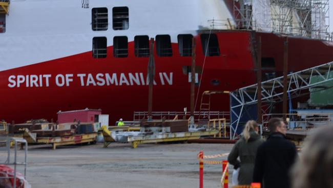 New Spirit of Tasmania IV naming and launching ceremony in Finland. Picture: Janika Heikkonen