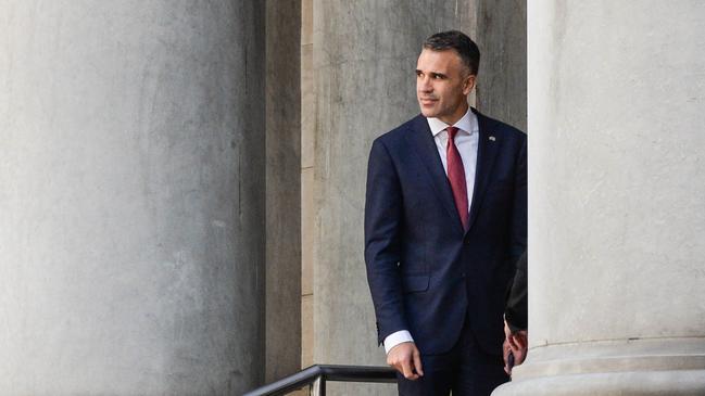 MAY 3, 2022: Premier Peter Malinauskas outside Parliament House during the opening of the 55th Parliament. Picture: Brenton Edwards