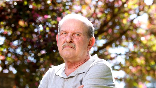 Stephen Couder at home in Loganlea. Picture: Steve Pohlner