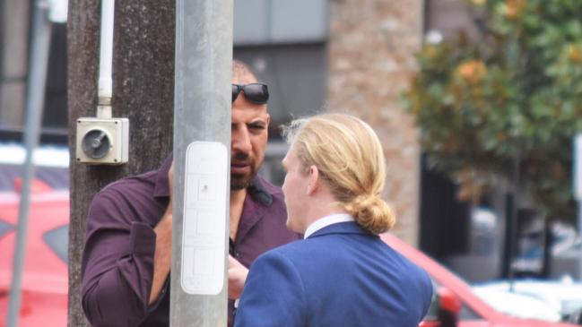 Restaurant owner Ramadan El Attar leaving the Toowoomba Courthouse with his lawyer on Thursday morning, February 23. Picture: News Regional Media