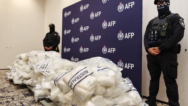 Police have seized 622kg of meth in Melbourne. Picture: Michael Klein