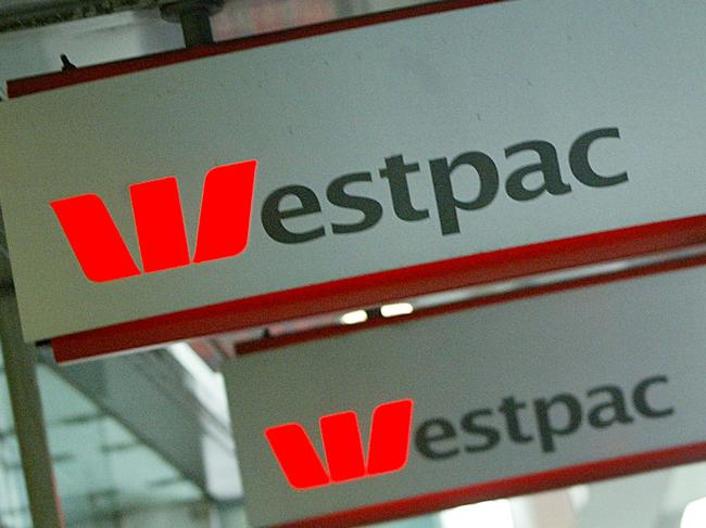 Westpac Bank. Sign. Logo.