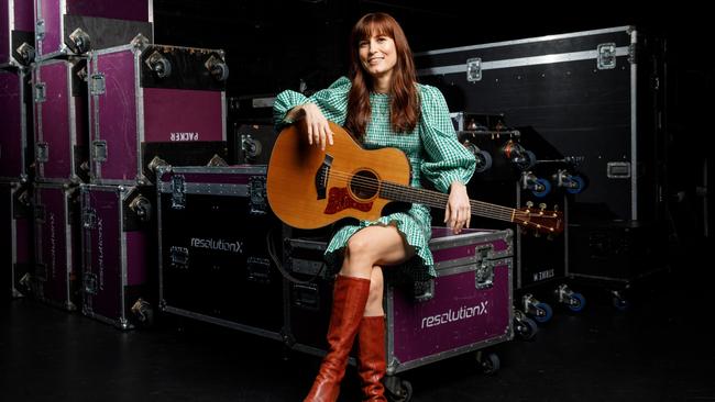 02-08-2024 - Singer songwriter Missy Higgins at the State Theatre, Sydney, ahead of her show. Picture: Max Mason-Hubers/ The AustralianÃ