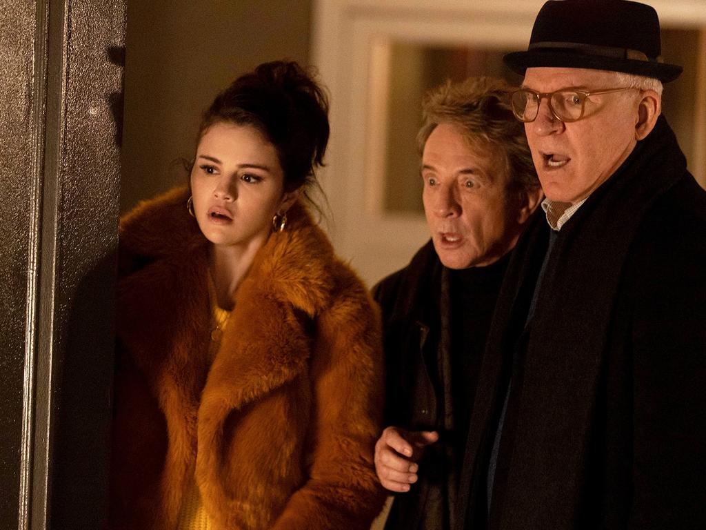 Martin Short and Steve Martin with Selena Gomez star in Only Murders in the Building. Picture: Hulu