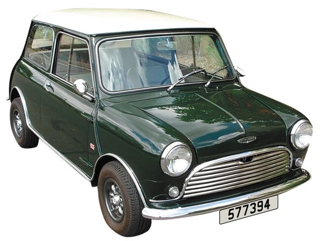 An artist impression of the missing Mini Cooper.