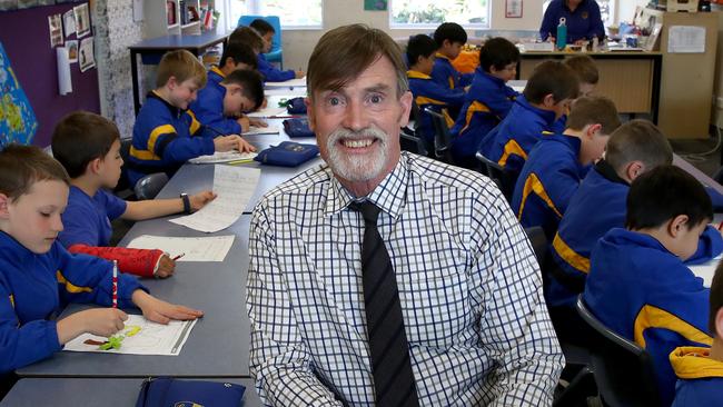 Coogee Boys' Preparatory School principal John Dicks says they will continue to teach with traditional classrooms. Picture: Toby Zerna