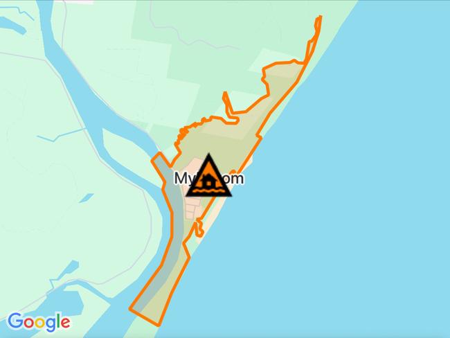 NSW floods: Suburbs at risk. Picture: Hazards Near Me NSW