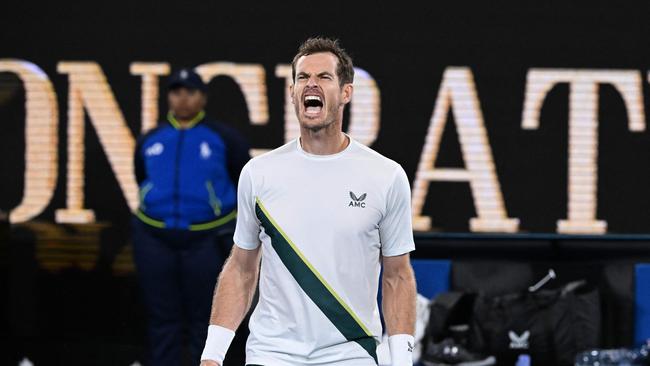 Andy Murray has been a surprise packet this tournament. Picture: AFP