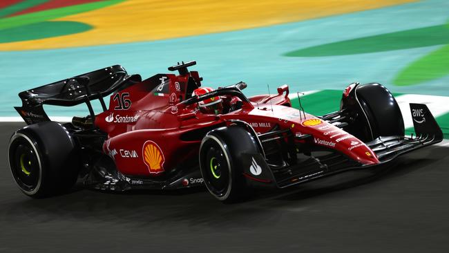 Charles Leclerc said racing was “fun” at the Saudi Arabia GP. Picture: Lars Baron/Getty Images