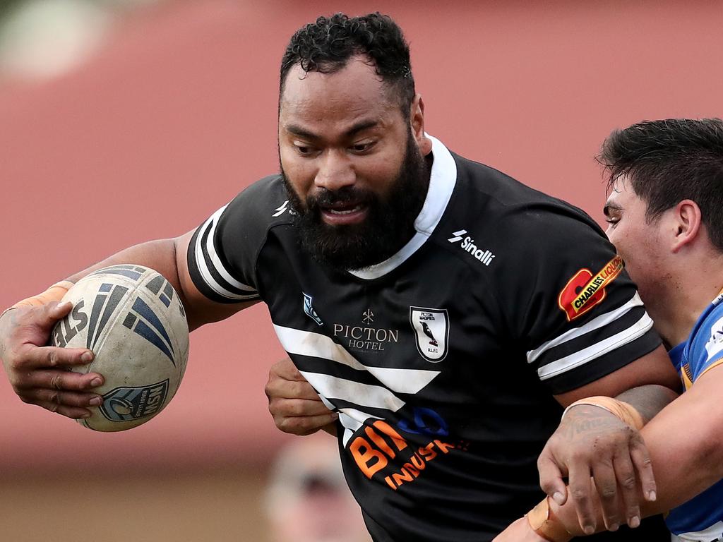Tony Williams playing for the Picton Magpies in 2022. Picture: Jeremy Ng/Newscorp