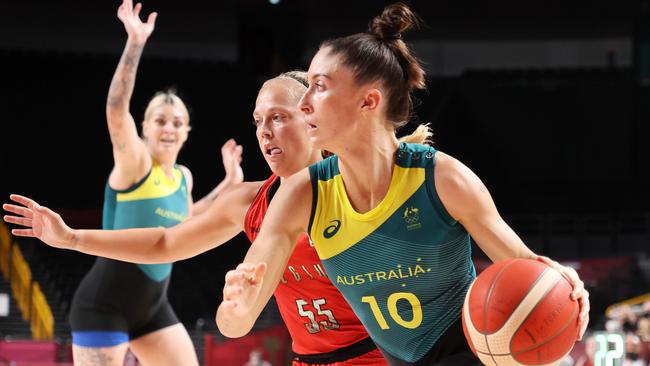 Katie Ebzery and the Opals were shocked by Team Belgium. Picture: Getty Images