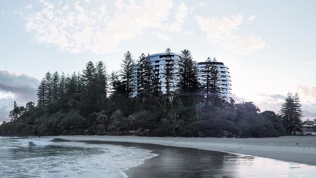 An artist's impression of Sunland's proposed towers at Greenmount. Photo: Supplied