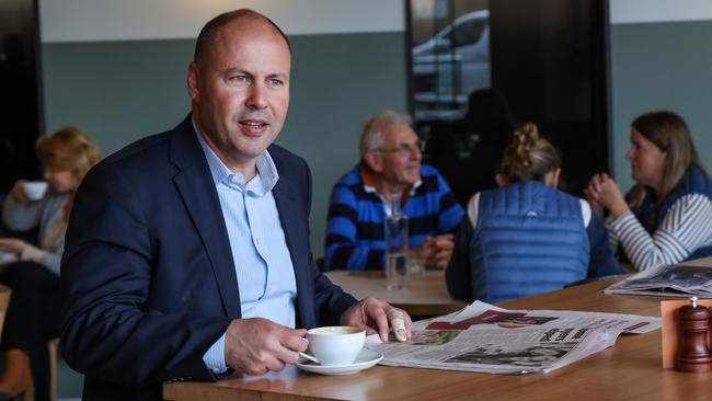 Josh Frydenberg says the revitalised business investment outlook was further evidence of his government’s economic plan in action. Picture: Ian Currie