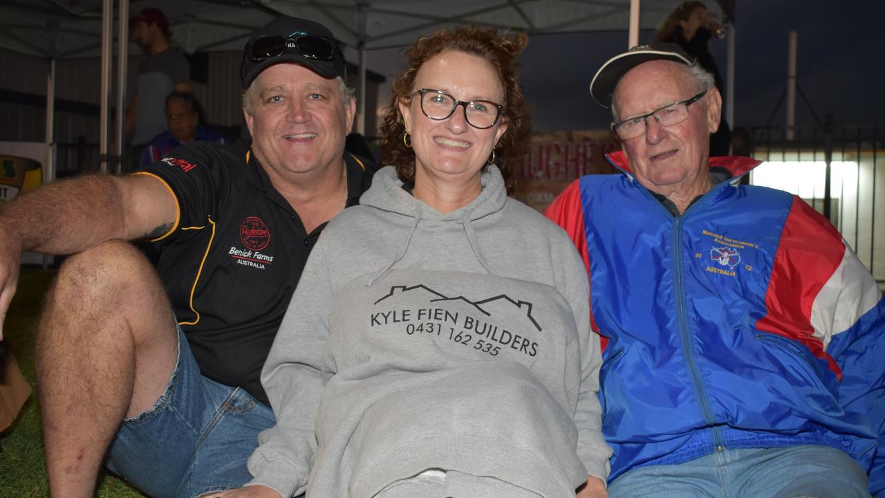 Jason and Leita Fien with Leo Camm at the Hawks Anzac Day Game in 2019.