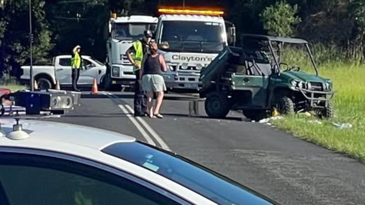 Man and woman hurt in collision between car and buggy