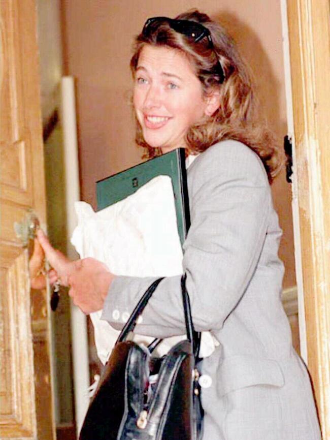 Tiggy Legge-Bourke, a former nanny to Prince Harry and Prince William in 1995. Picture: AP