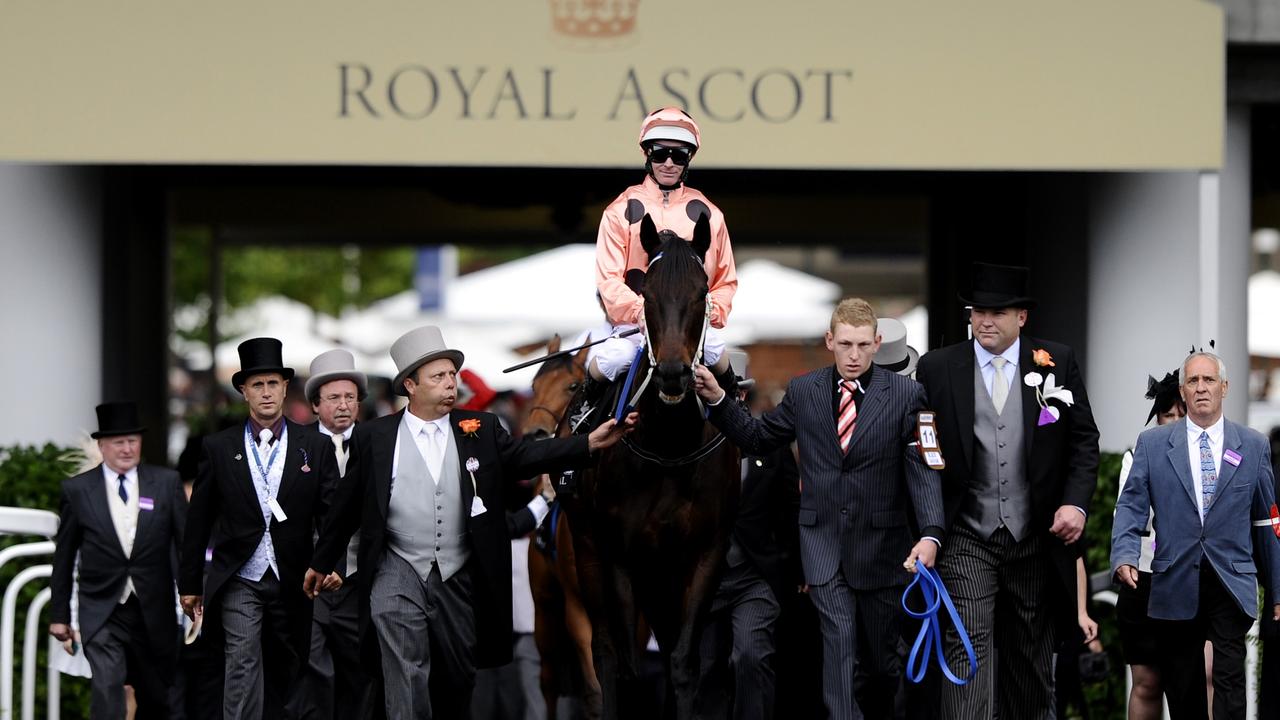 Luke Nolen on Black Caviar at Royal Ascot. Photo by Alan Crowhurst/Getty Images