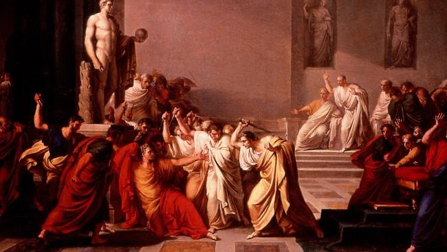 The Death Of Caesar (Morte di Cesare) by Vincenzo Camuccini, circa 1798.