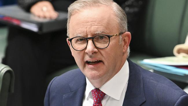 CANBERRA, AUSTRALIA, NewsWire Photos. MARCH 27, 2024: Prime Minister Anthony Albanese during Question Time at Parliament House in Canberra. Picture: NCA NewsWire / Martin Ollman