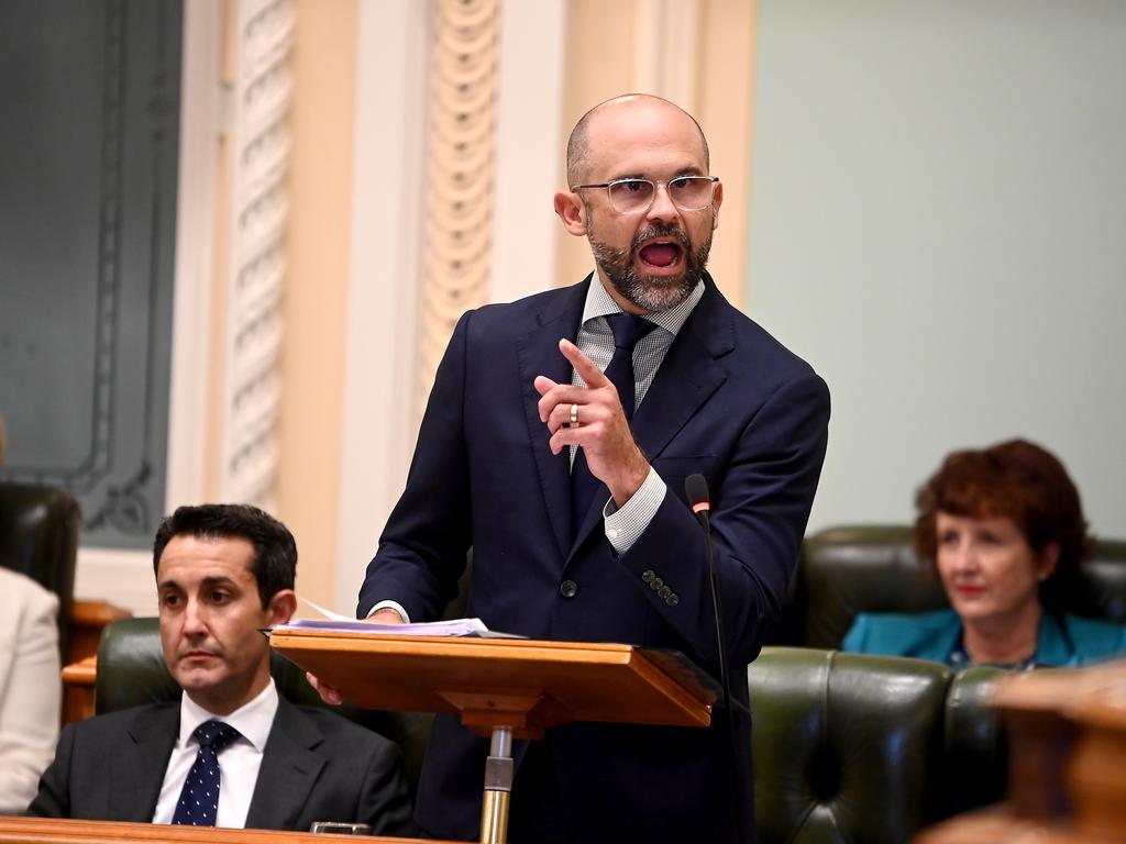 Queensland Treasurer David Janetzki Parliamentary sitting day, including Question Time, at Queensland Parliament House in Brisbane. Picture: NewsWire/John Gass