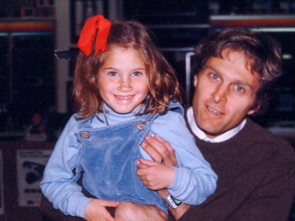 Bruce Fairfax with one of his daughters.Picture: Louise Fairfax via Instagram