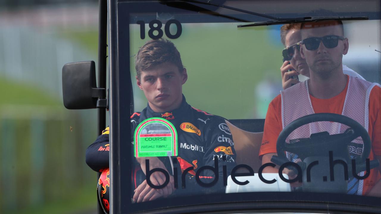 Not how Max Verstappen wanted to end his Hungarian GP.
