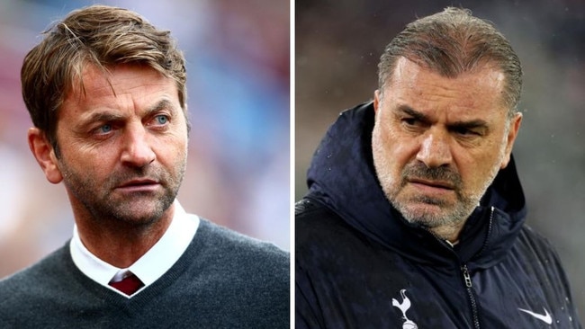 Tim Sherwood and Ange Postecoglou. Photos: Getty Images