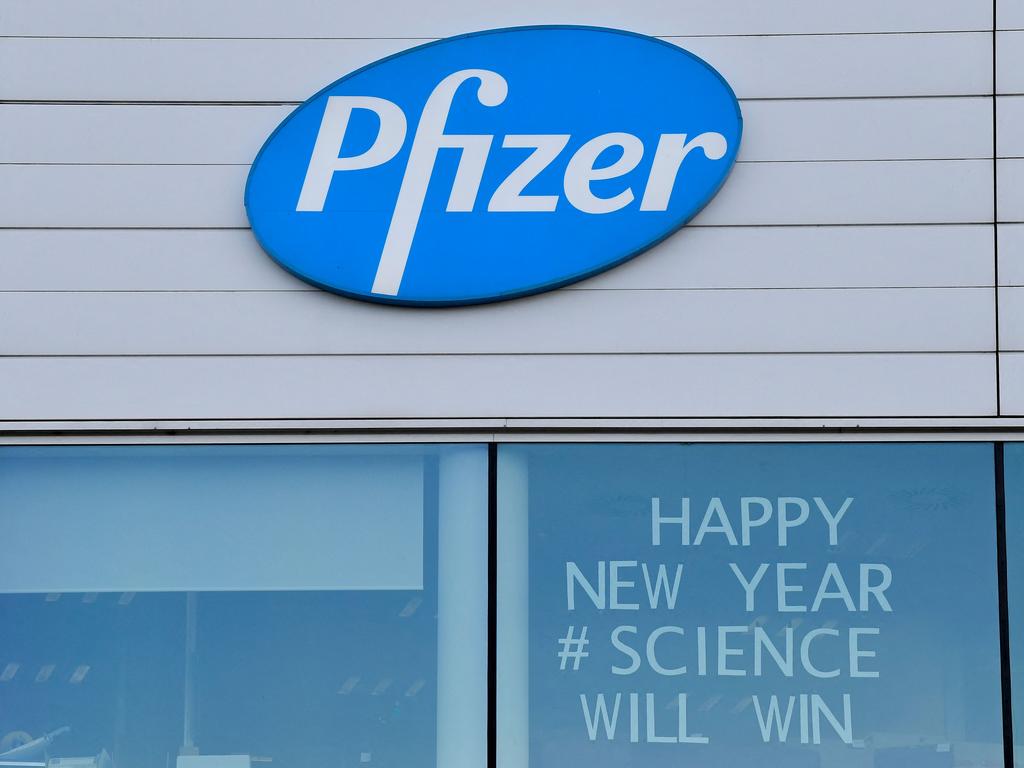 A report by BMJ Public Health said that in trials, the Pfizer Covid vaccine had a 36% risk rate of adverse affects. Picture: AFP