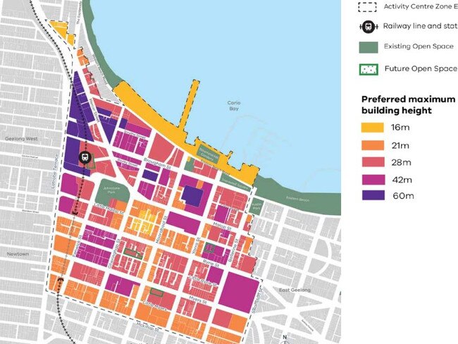 Geelong Central Geelong framework plans revealed.