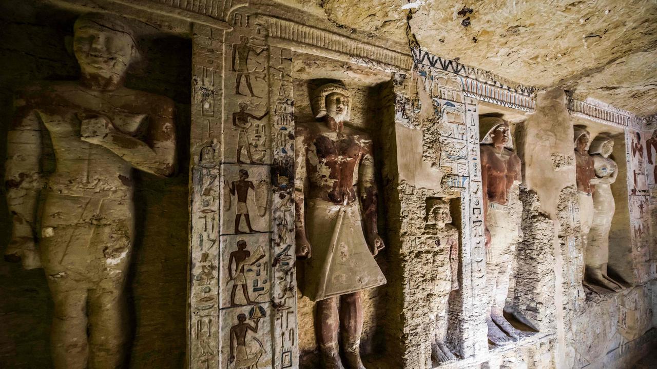 The newly-discovered tomb belonging to the high priest "Wahtye". Picture: AFP