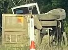 A truck rollover caused major traffic delays on Pialba-Burrum Heads Rd near Mitchell Avenue at Craignish on Friday afternoon.